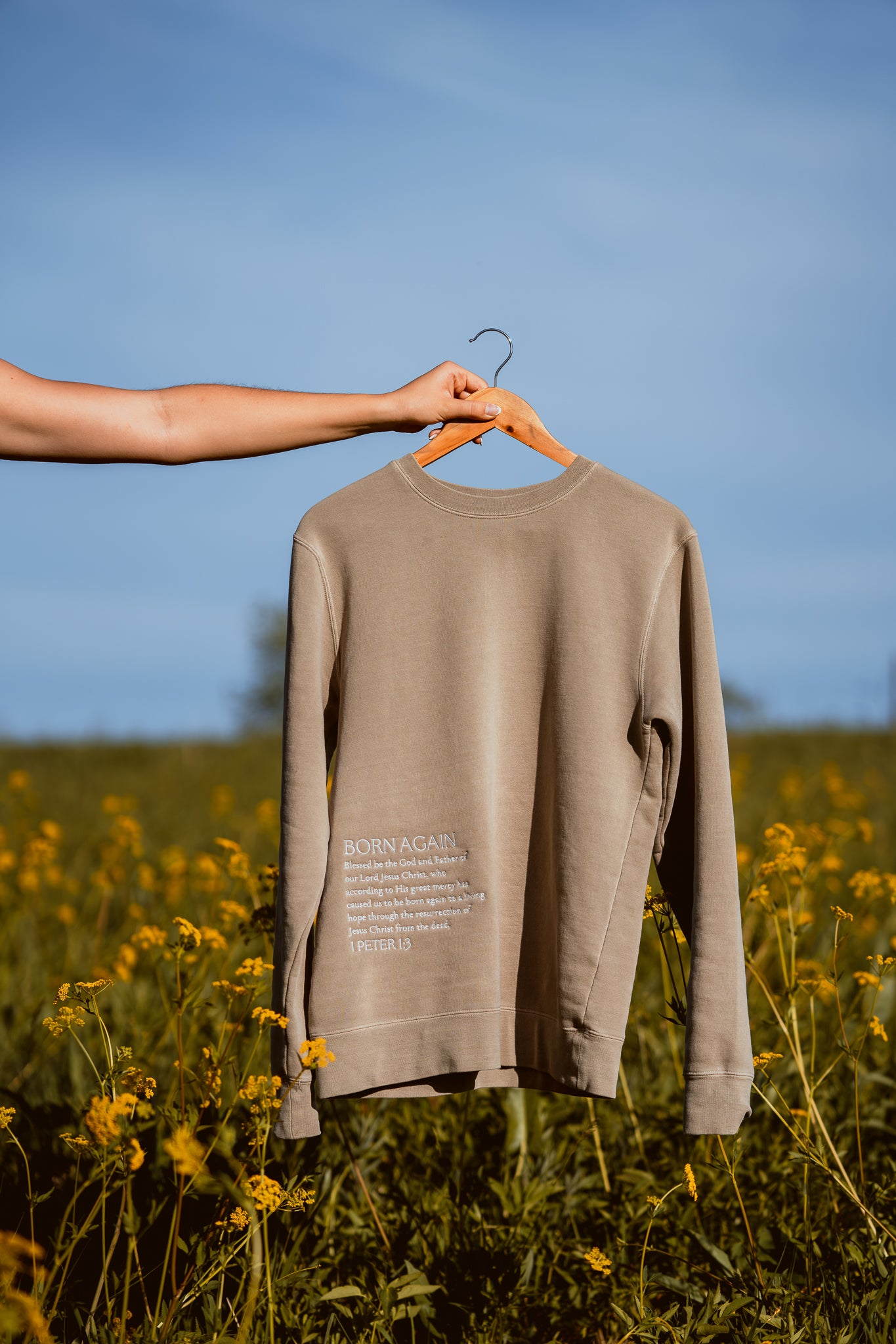 born again crewneck
