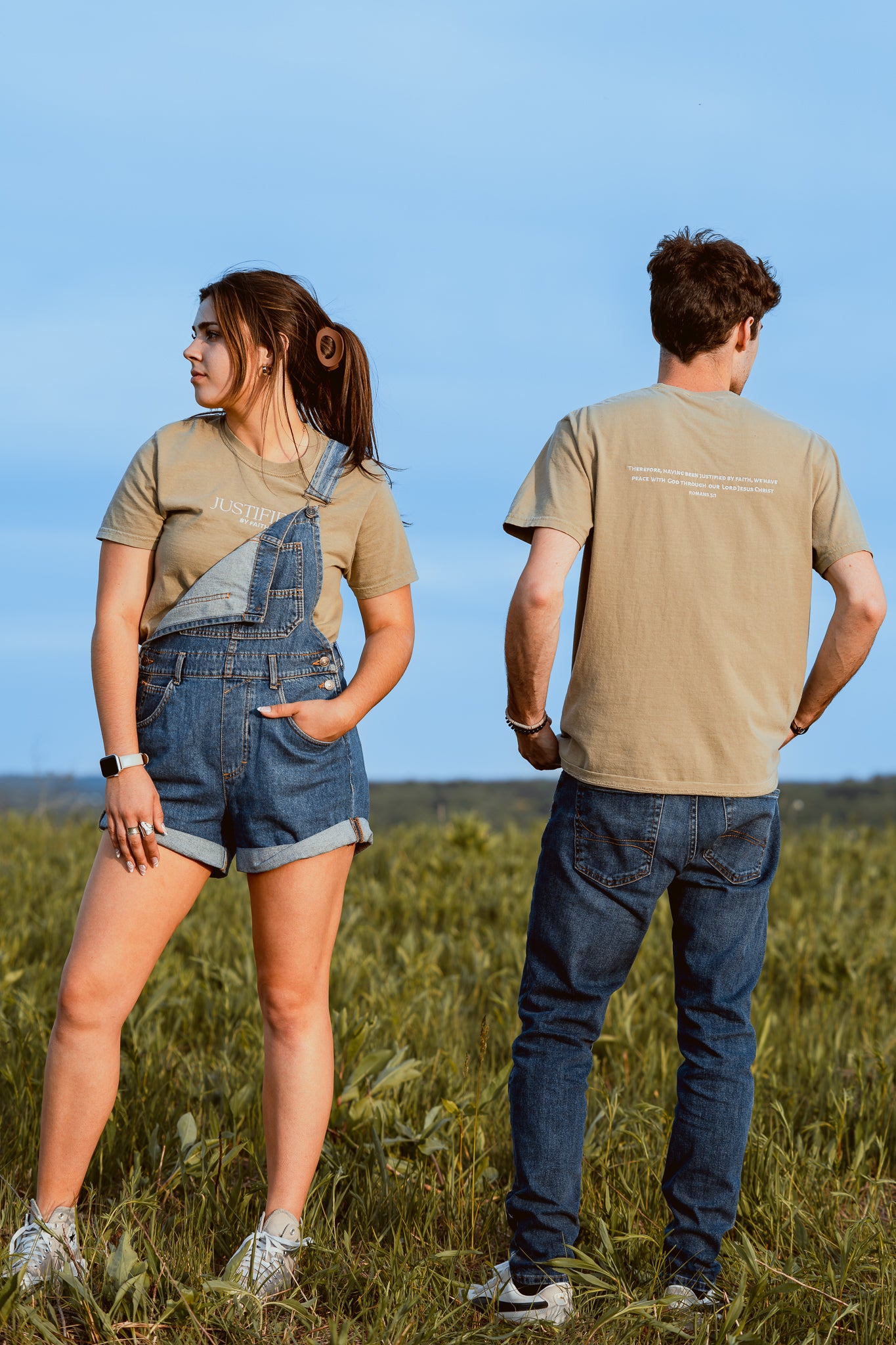 justified by faith tee