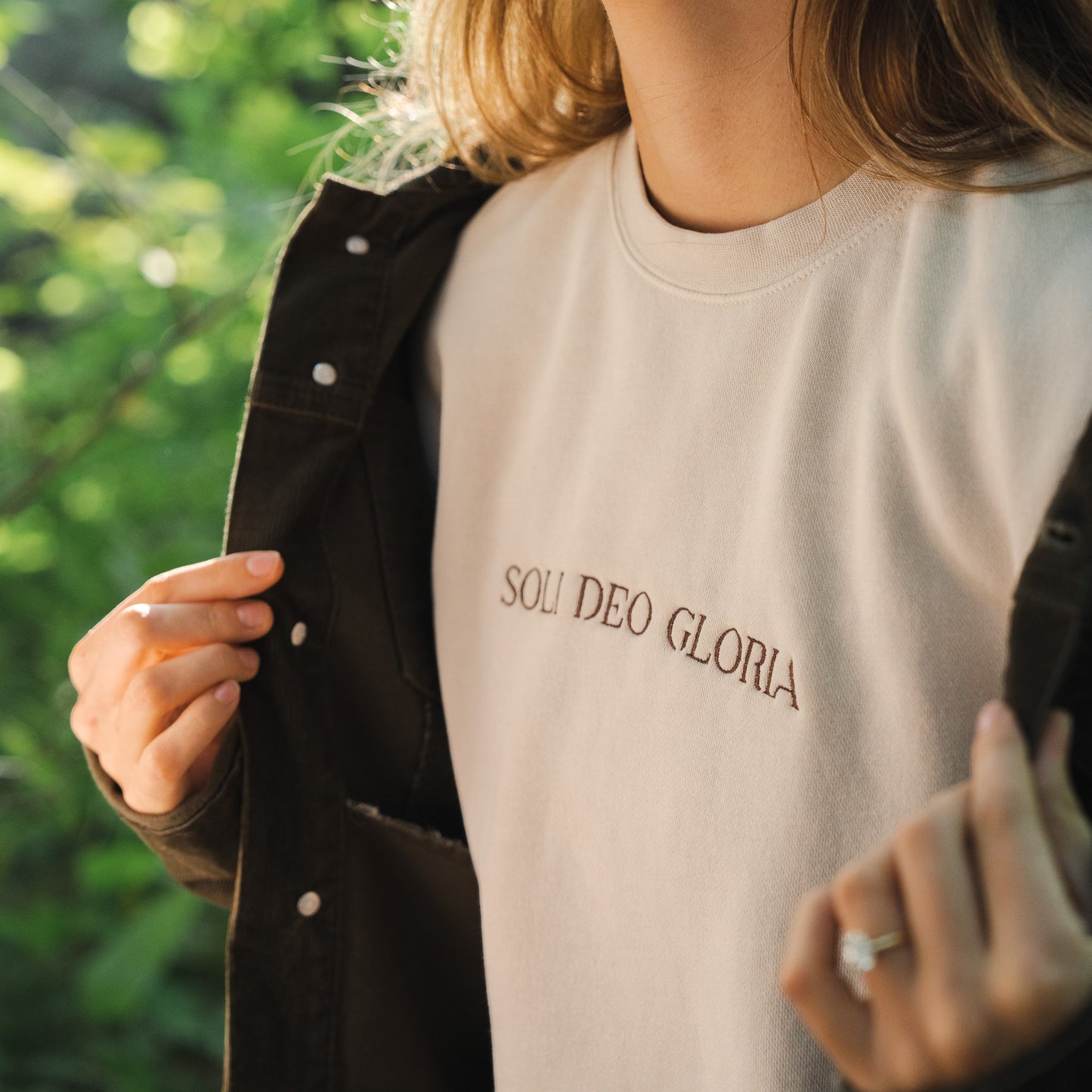 soli deo gloria crewneck